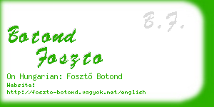 botond foszto business card