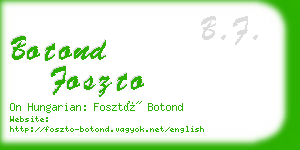 botond foszto business card